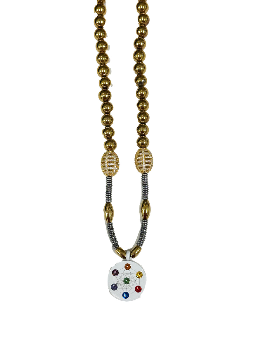 HA Magnetic Gold Bead Necklace